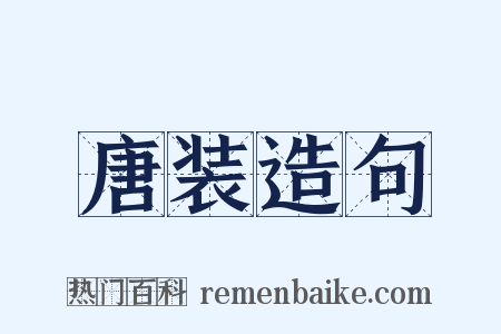 唐装造句是什么意思的图片